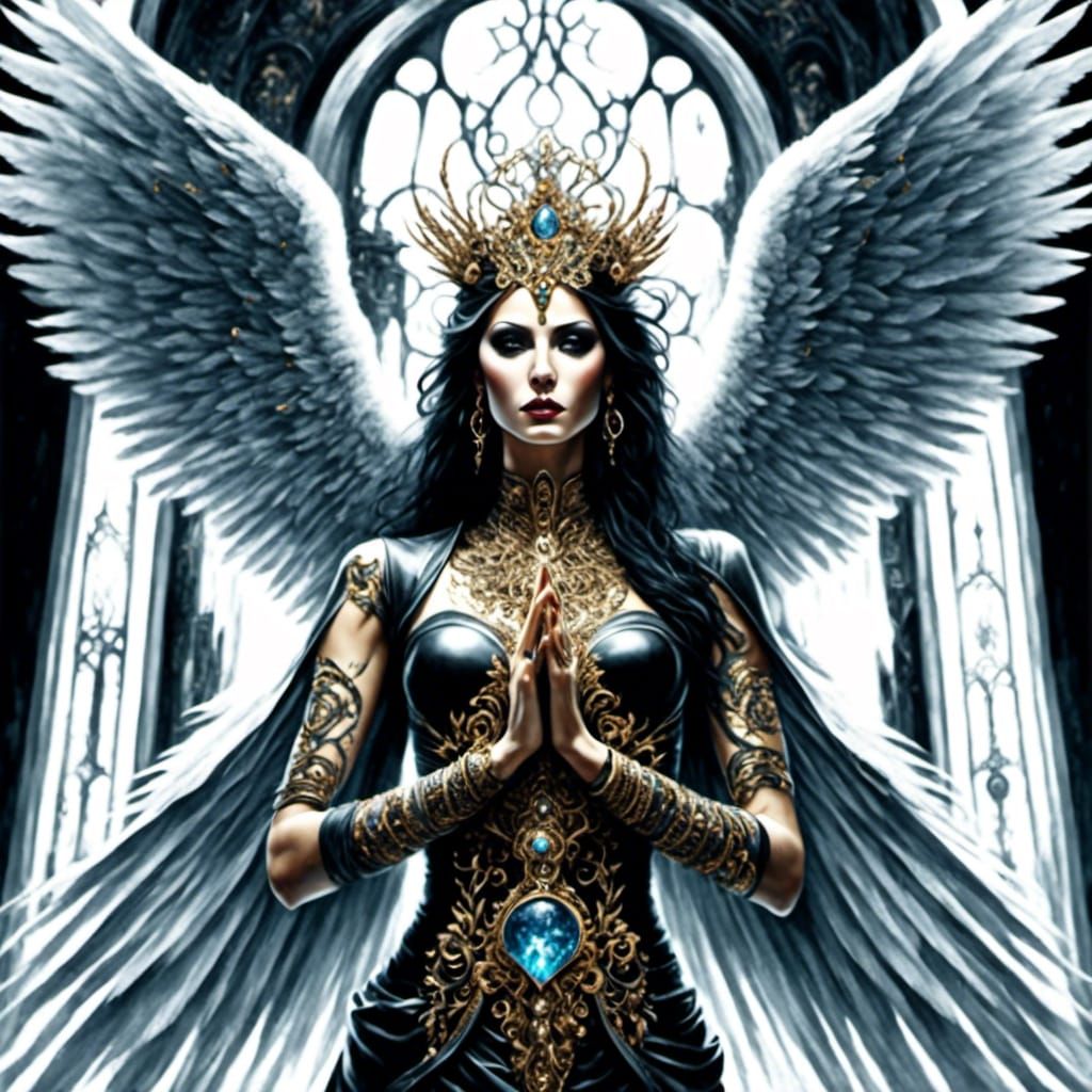 Manifestation Angel, Stylized Digital Art