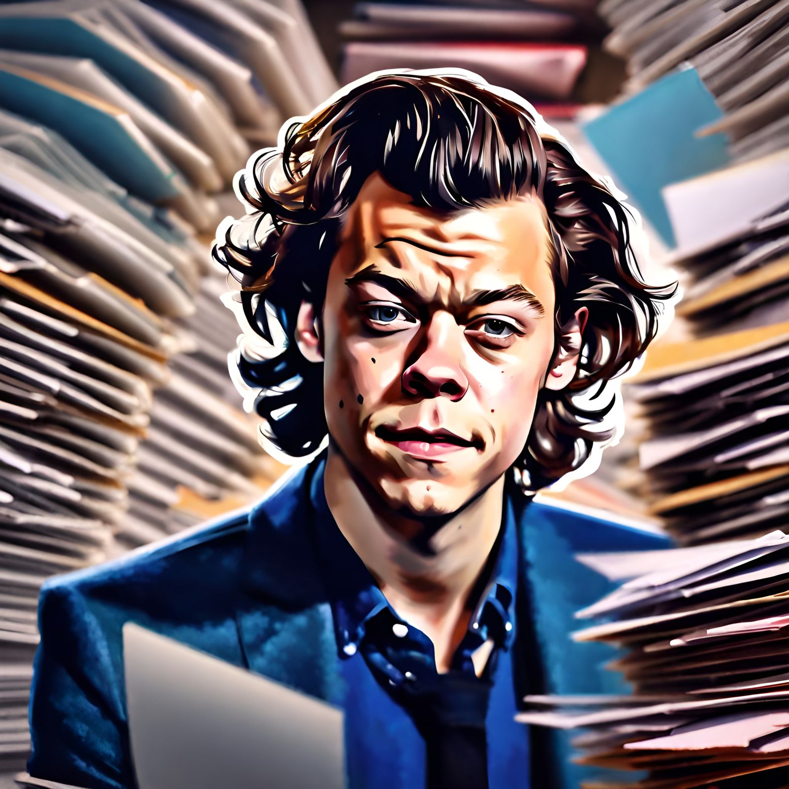 Detailed Portrait in Dynamic Lighting