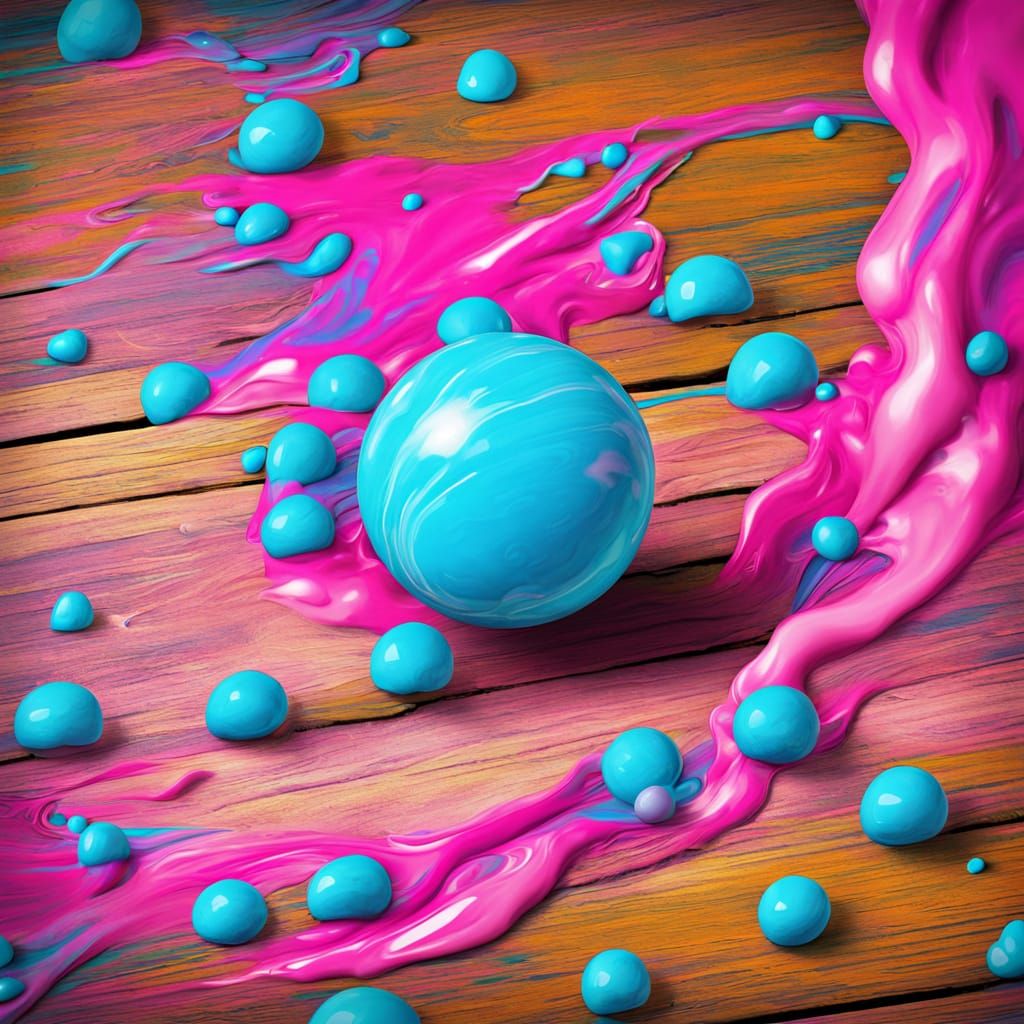 Vibrant Pop Art Bubblegum Scene