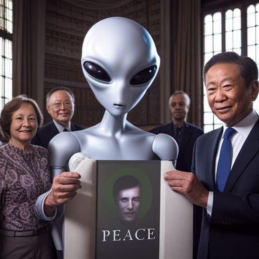 Alien Insect Robot Promotes Peace