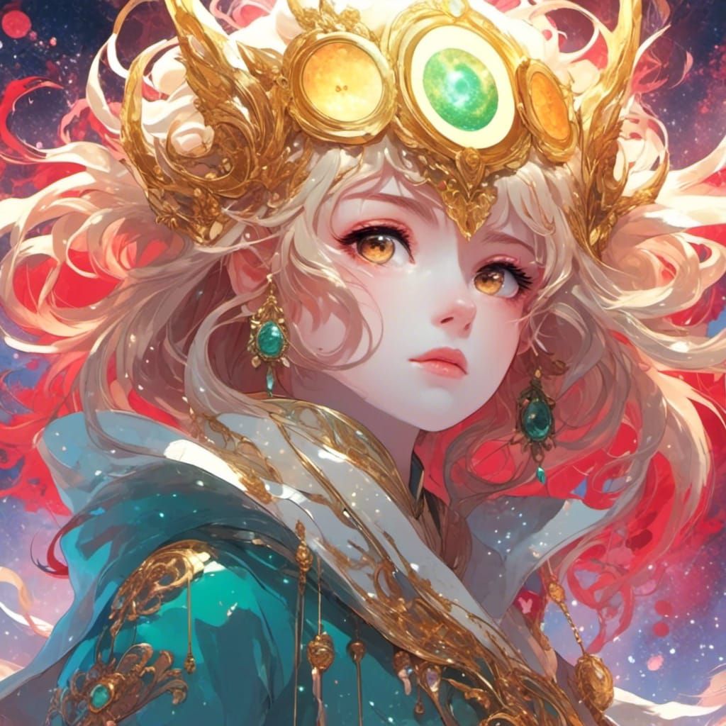 February as Anime Girl in Cel-Shaded Style