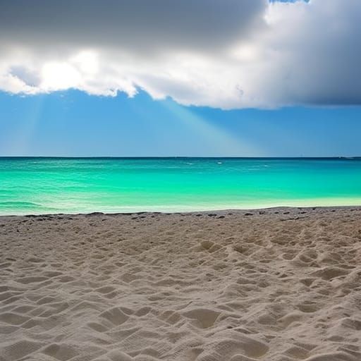 Heavenly Sunshine over Cancun in Soft Focus