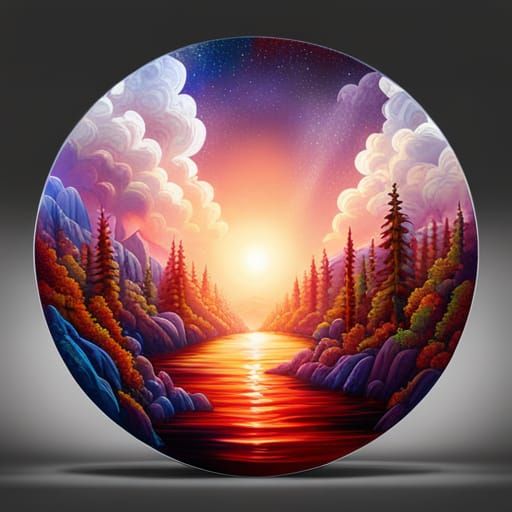 Raindrops on Laser Cut Glass Orb