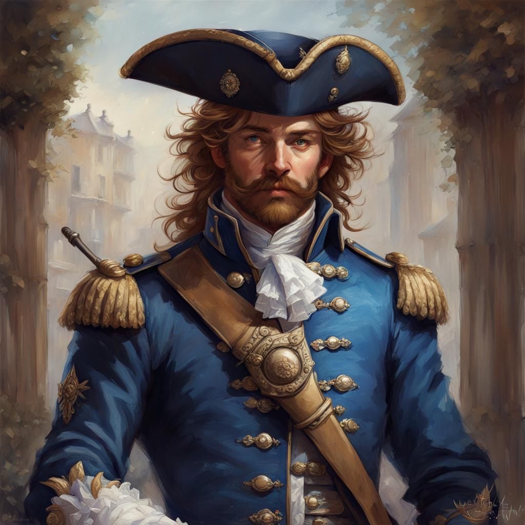 French Musketeer from XVIIIe century