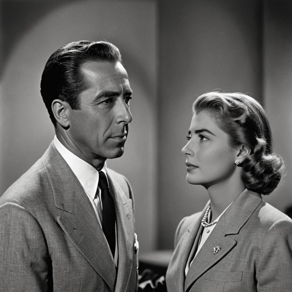 Humphrey Bogart and Ingrid Bergman with Googly Eyes