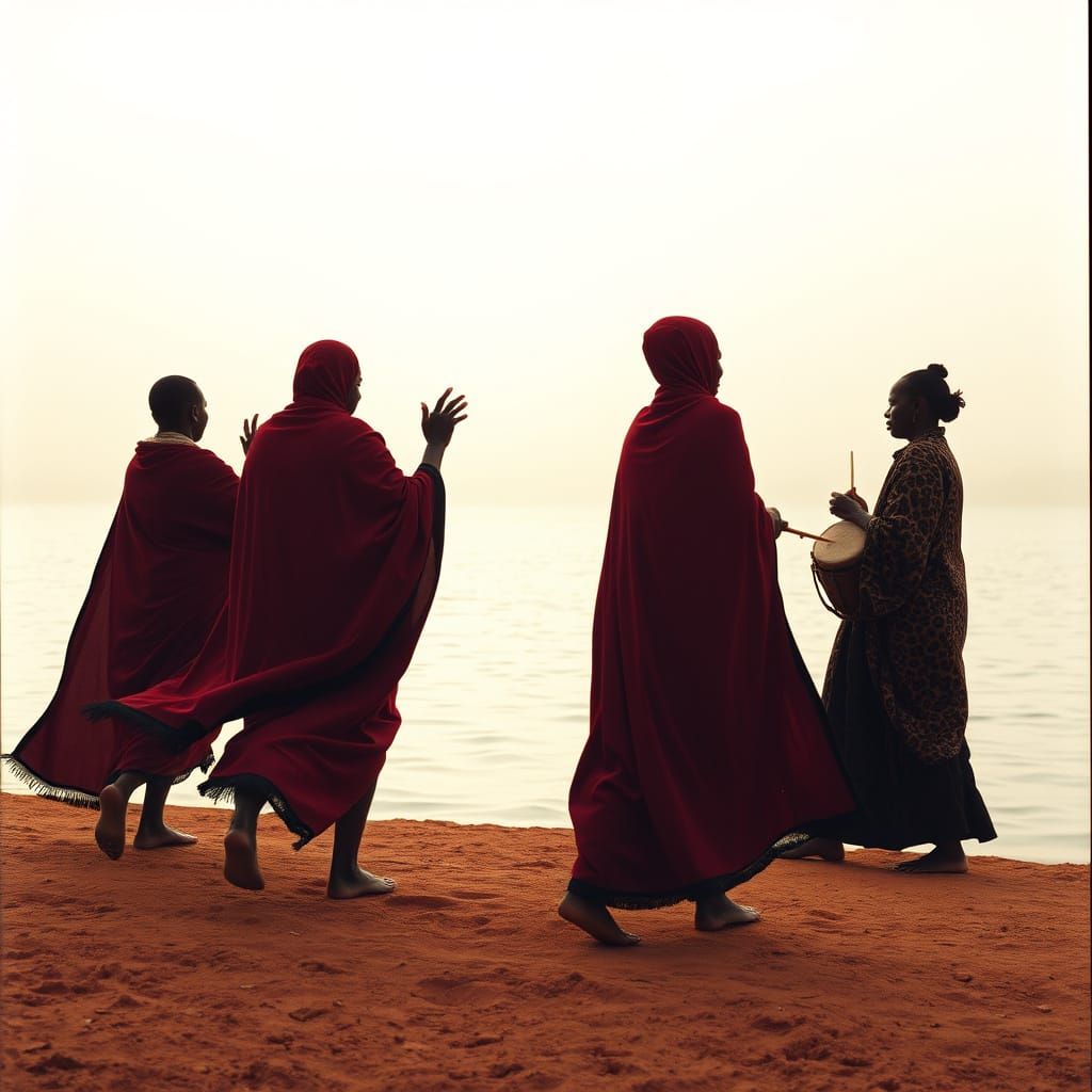 Venda Priestesses Dance at Lake Fundudzi's Sacred Edge