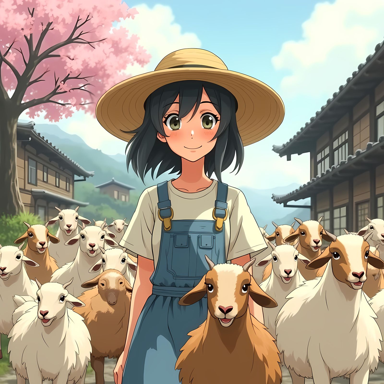 Anime RPG Village Goat Herder