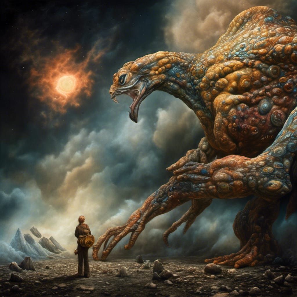 Happy Alien Couple: Hyperrealistic Close-Up Photography