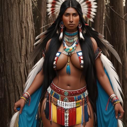 Stunning Portrait of a Native American Woman
