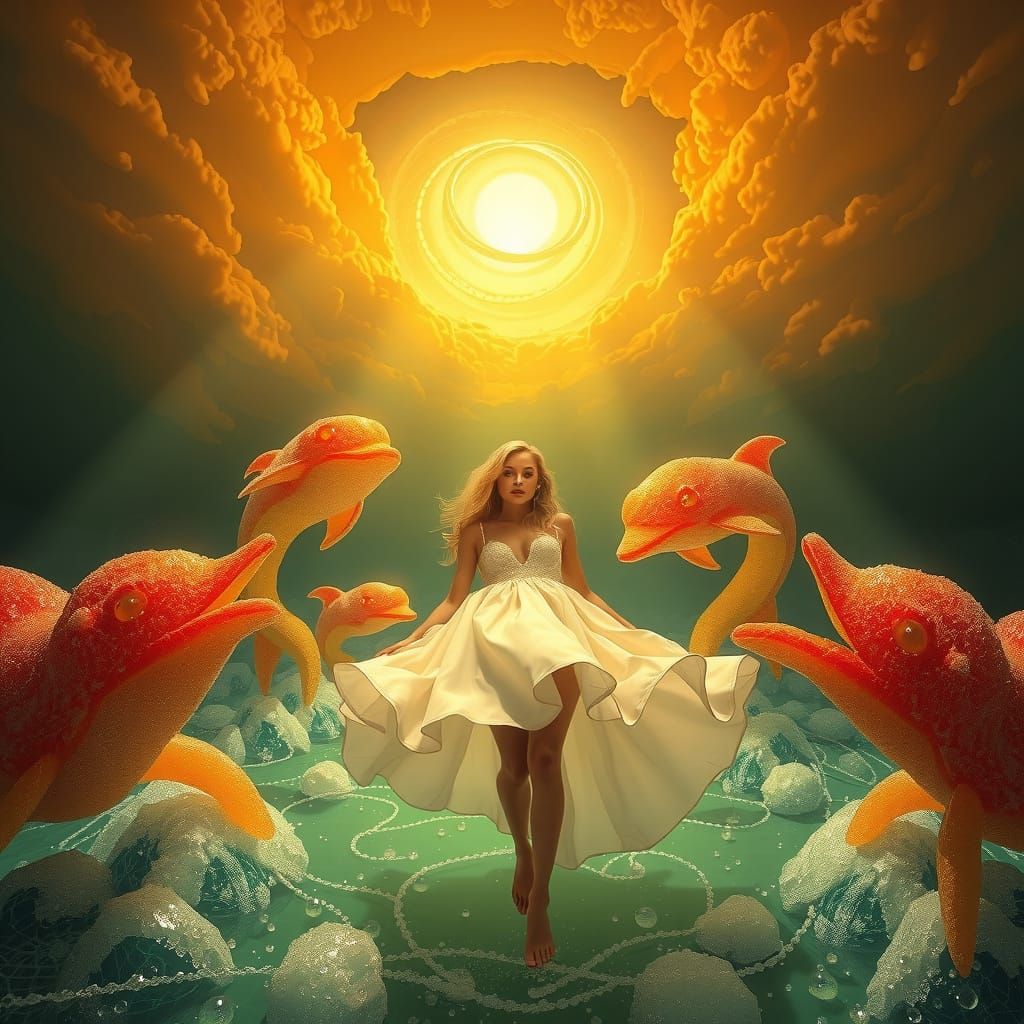 Soda Sea Dreamscape with Gummy Krakens