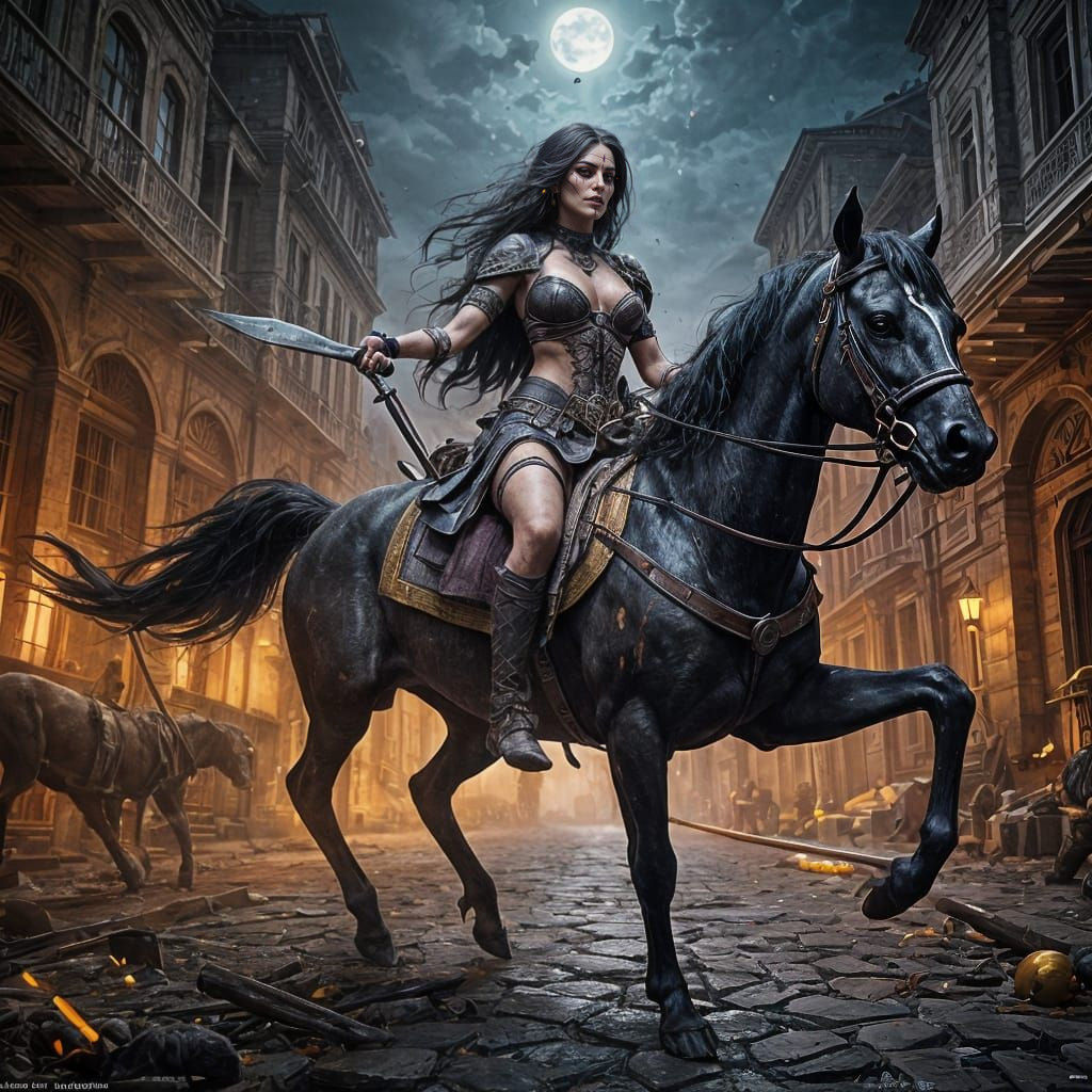 La Muerta in Dark Fantasy Splendor, Riding a Dead Steed in M...