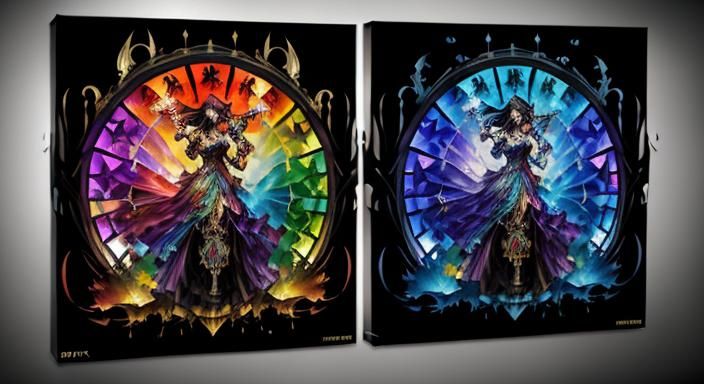 Dark Fantasy Street Art Double Barrel Masterpiece