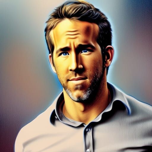 Photorealistic Portrait of Ryan Reynolds