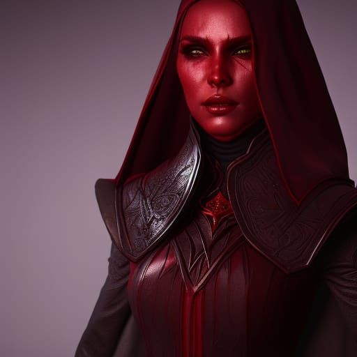 Vampire Halsey in Dark Fantasy Style