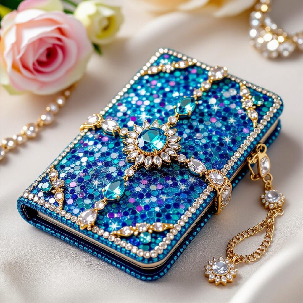 Sparkling Jewel-Encrusted Phone Case