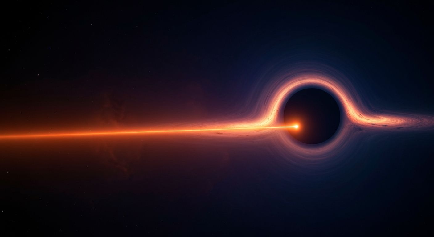 Sci-Fi Lighthouse in Asteroid Field