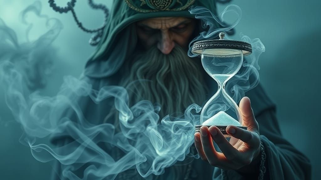 Mystical Druid in Dreamlike Atmosphere