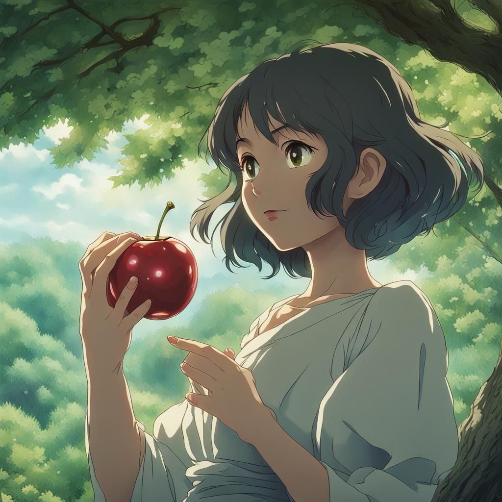 Anime Nature Princess with Poison Apple