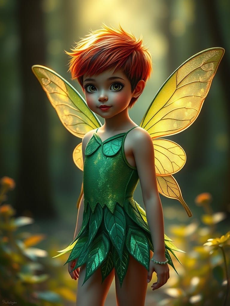 Enchanted Forest Fairy in Oil Painting Style