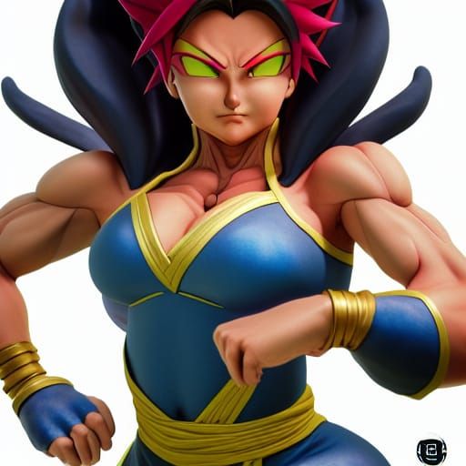 Hyperrealistic Elemental Warrior Portrait as Digital Art