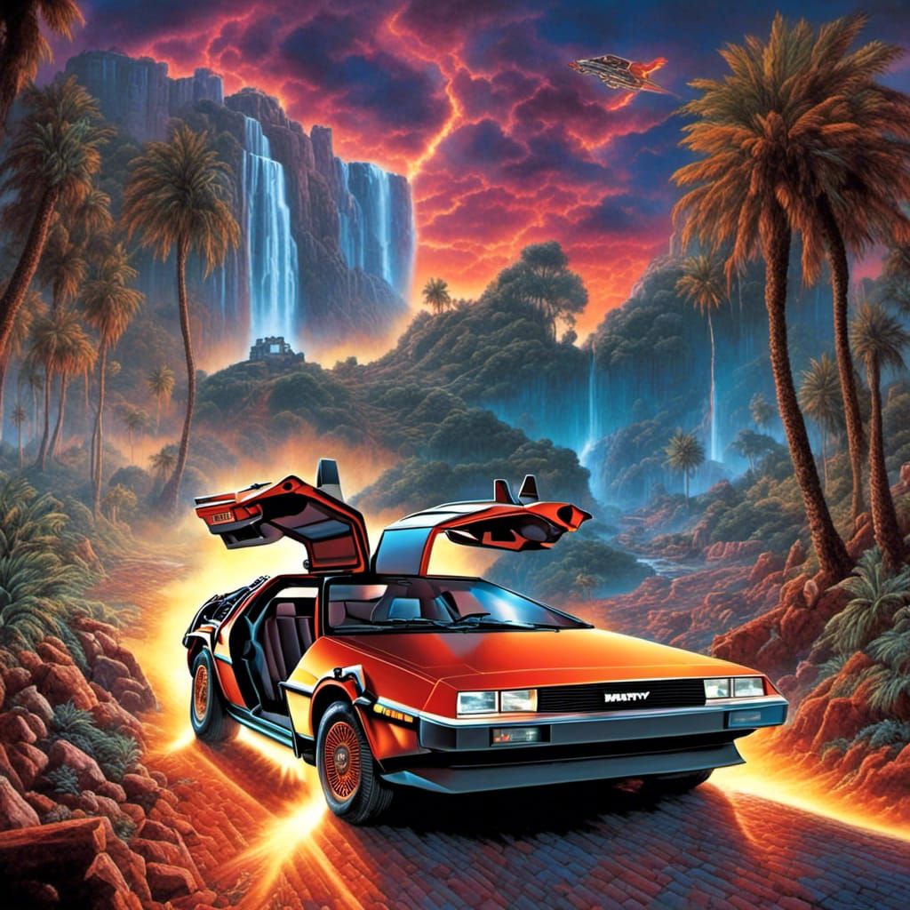 Marty McFly's Retro 80s Roman Chase