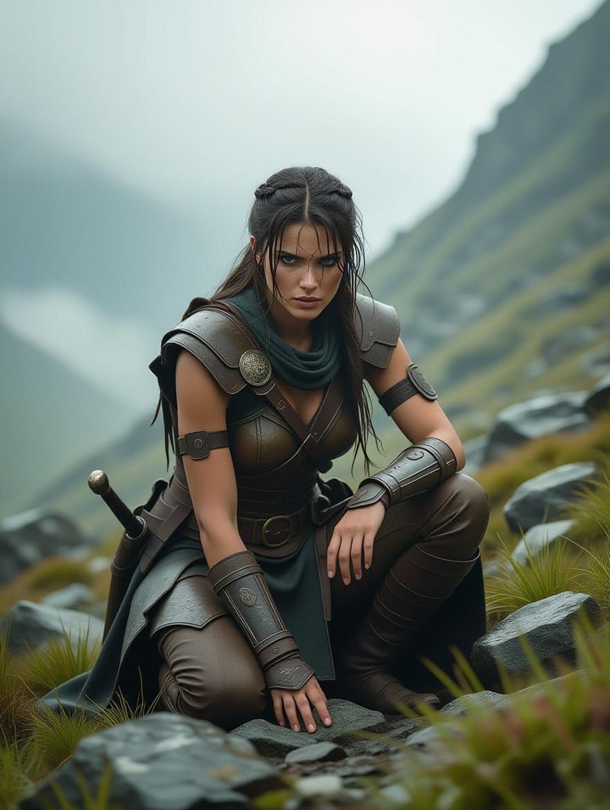 Mountain Warrior in Photorealistic Detail