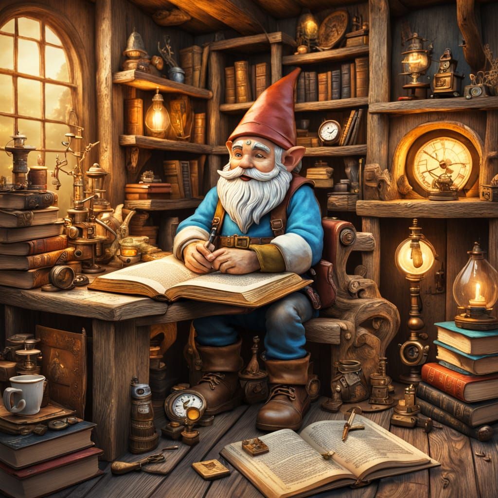 Cozy Whimsical Gnome Lair in Earthy Tones