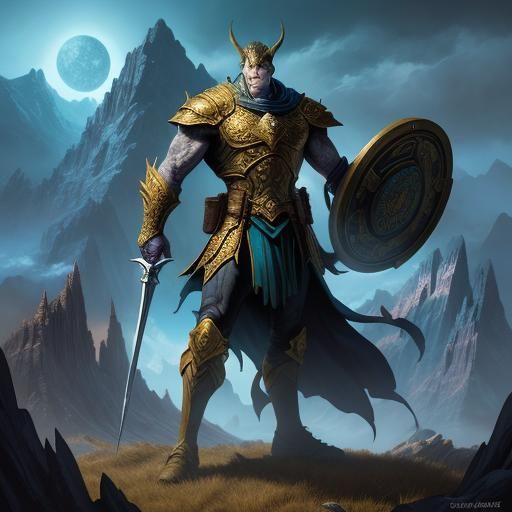 Epic RPG Characters in Comic Book Style