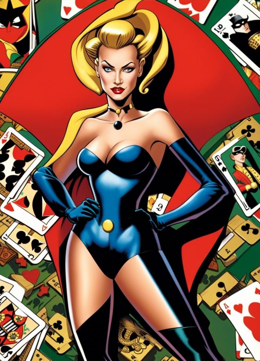 Gotham Villainess Portrait in Bruce Timm Style