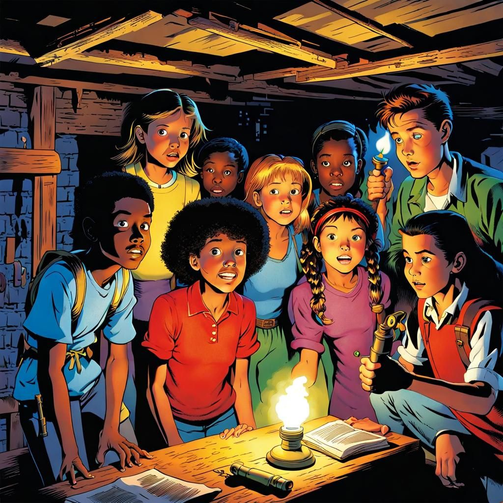 90s Teens Solve Haunted House Mystery Comic