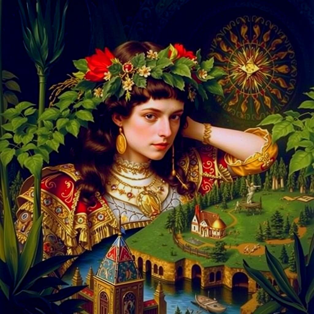 Masterpiece Portrait of a Pretty Face in Detailed Realistic ...