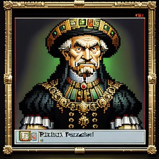 Pixelated Pixel Art in the Style of Classic Masters