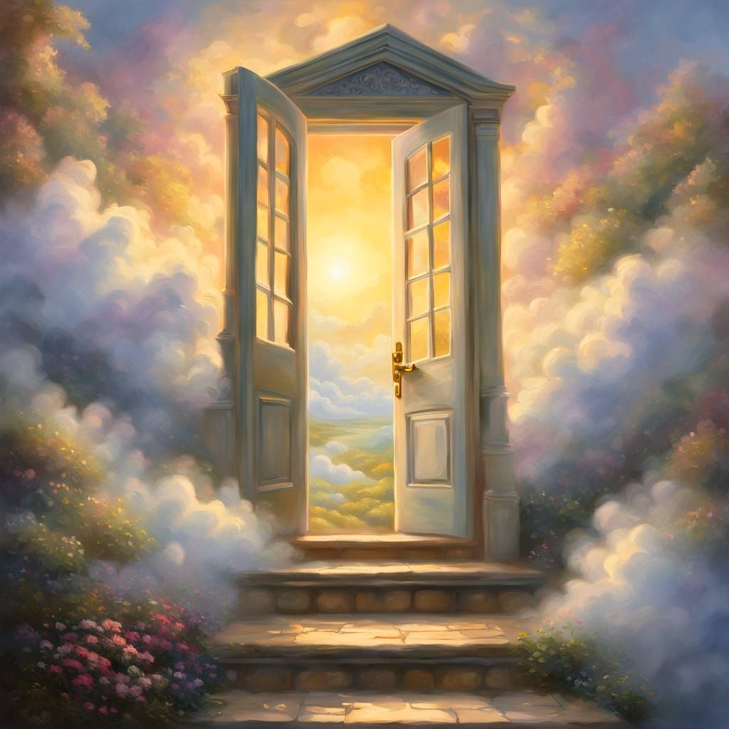 Ethereal Stairway to Heaven Doorway