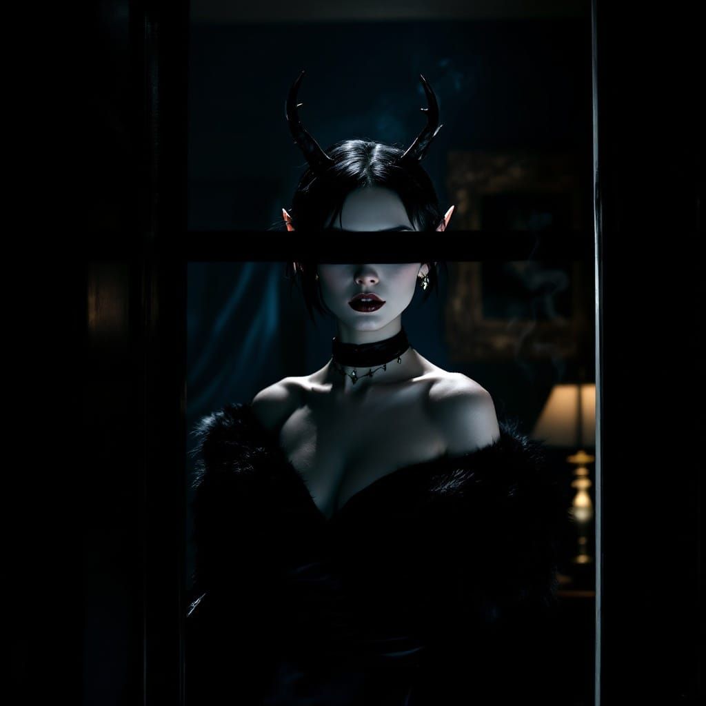 Mysterious Private Investigator's Office Scene in Film Noir ...