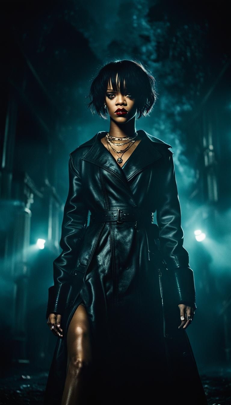 Rihanna as Scream Queen in Horror Movie Still
