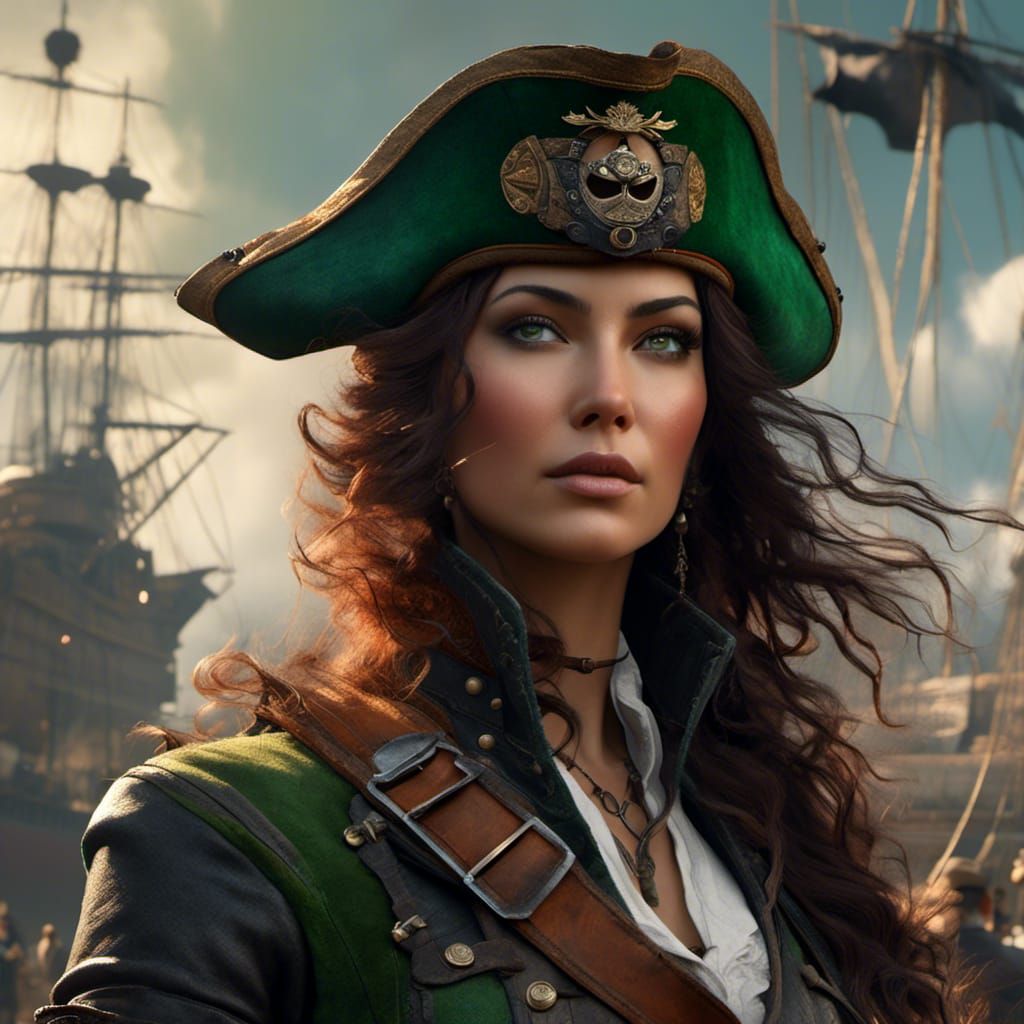 Dusky Pirate Aeronaut: Fantasy Concept Art