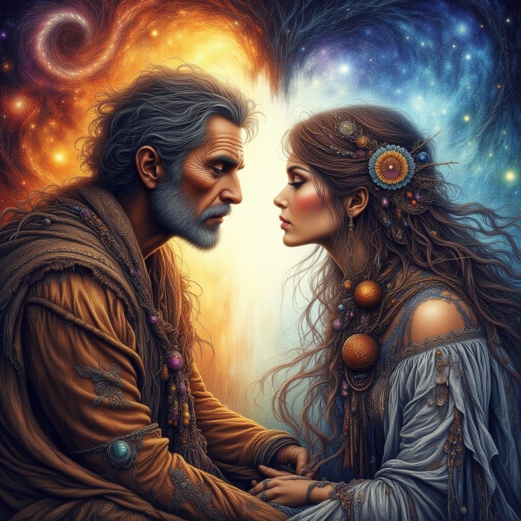 Astral Planes Illustration in Jean Baptiste Monge Style