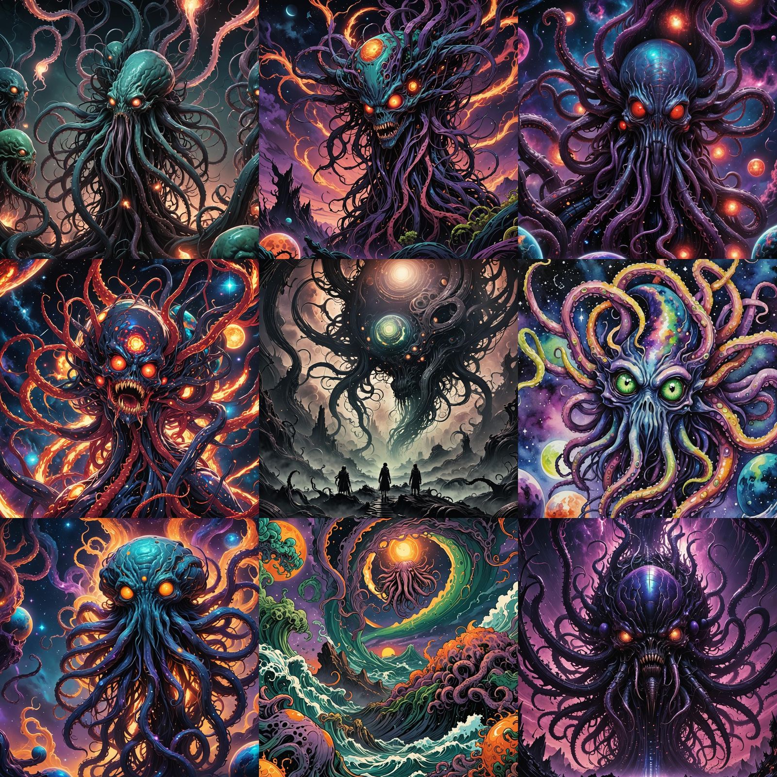 Lovecraftian Alien World in Anime Style