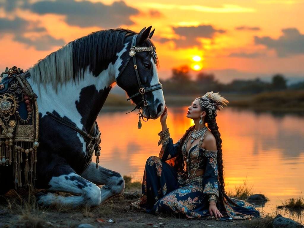 The picture shows an Indian woman.