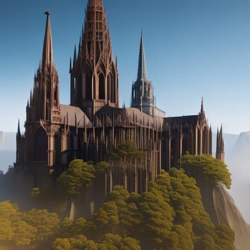 Cologne Cathedral: Detailed Matte Painting in Deep Color