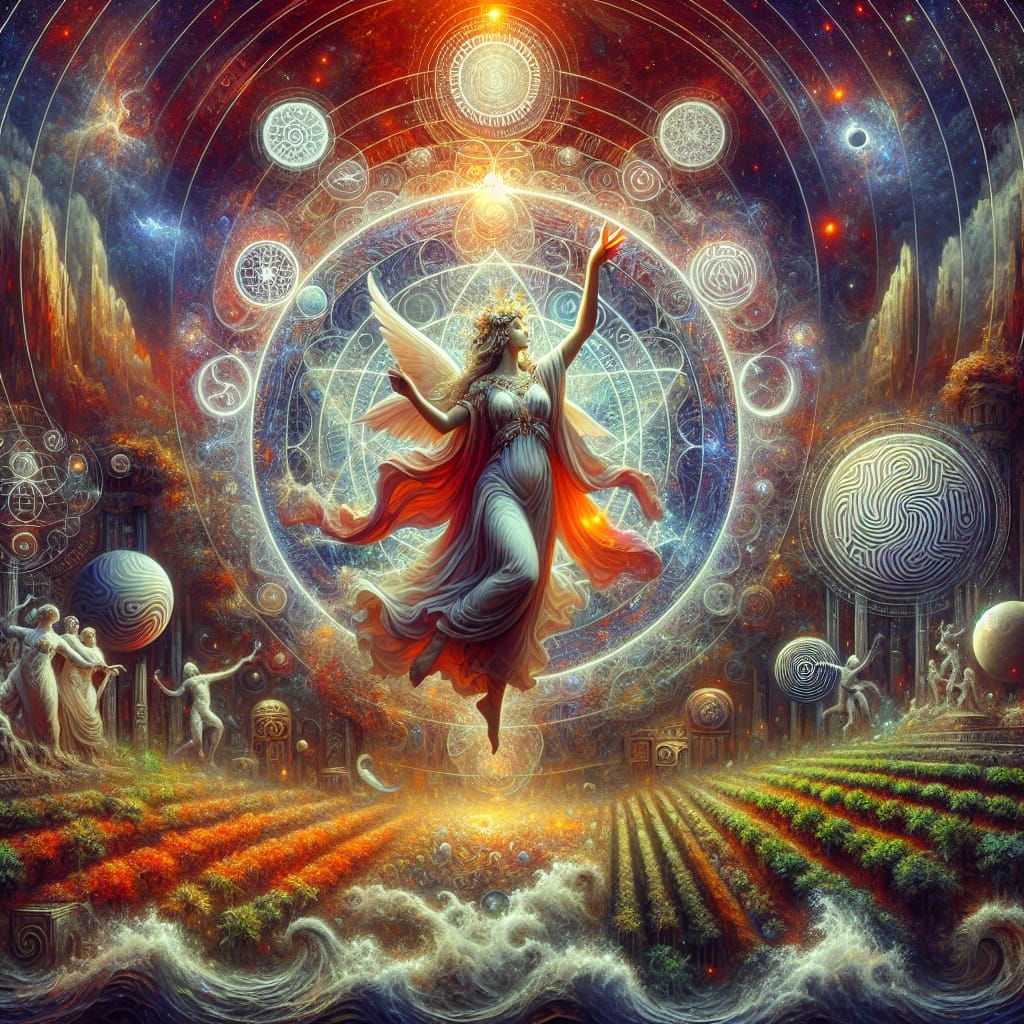 Polyhymnia: Greek Muse in Fantasy Concept Art