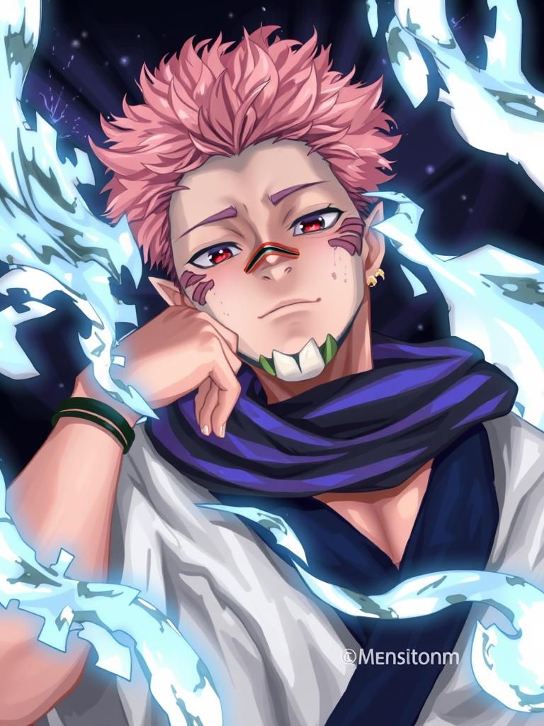 Four-Armed Man with Stomach Mouth, in Anime Style