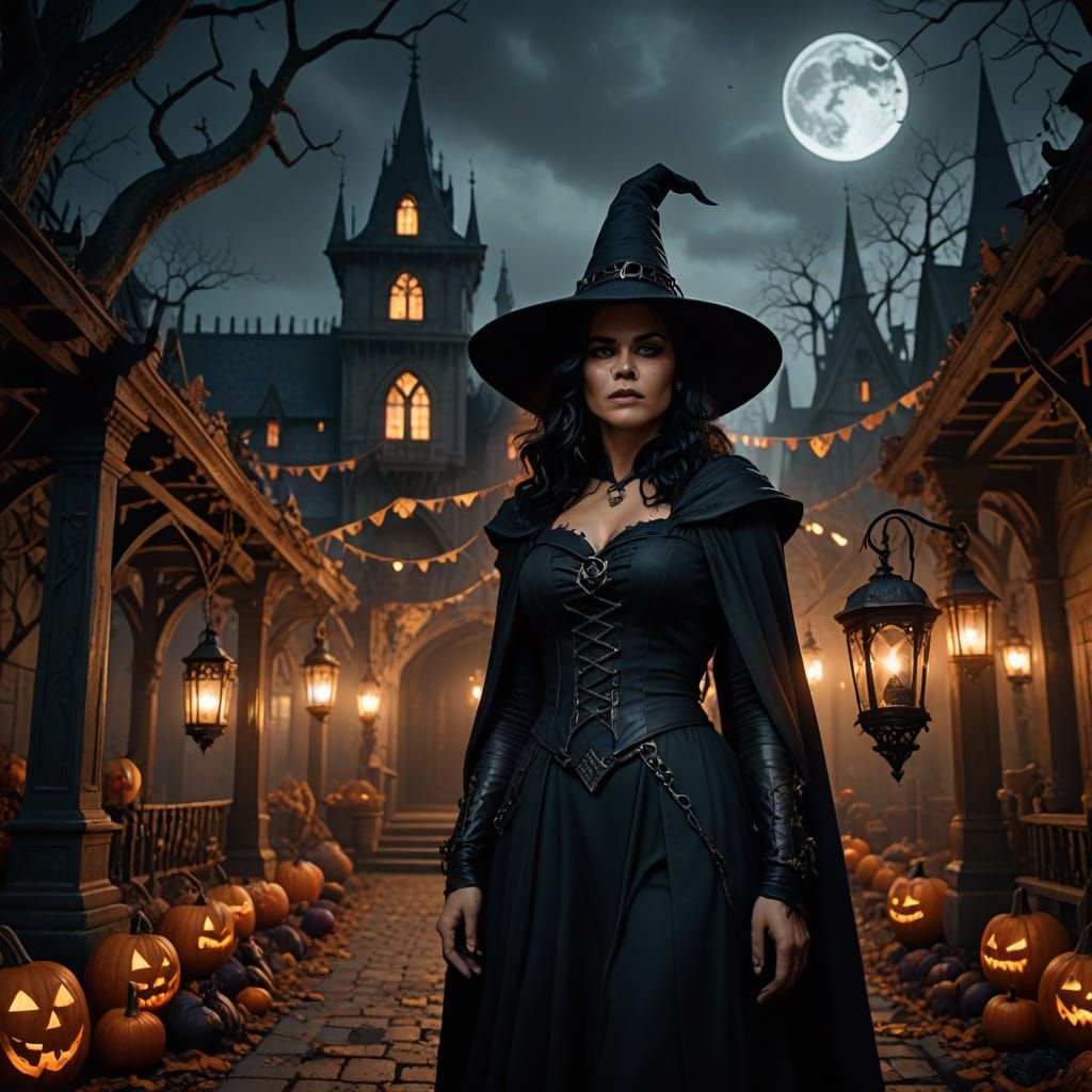 Michelle Rodriguez as a Witch in Tim Burton-Inspired Hallowe...