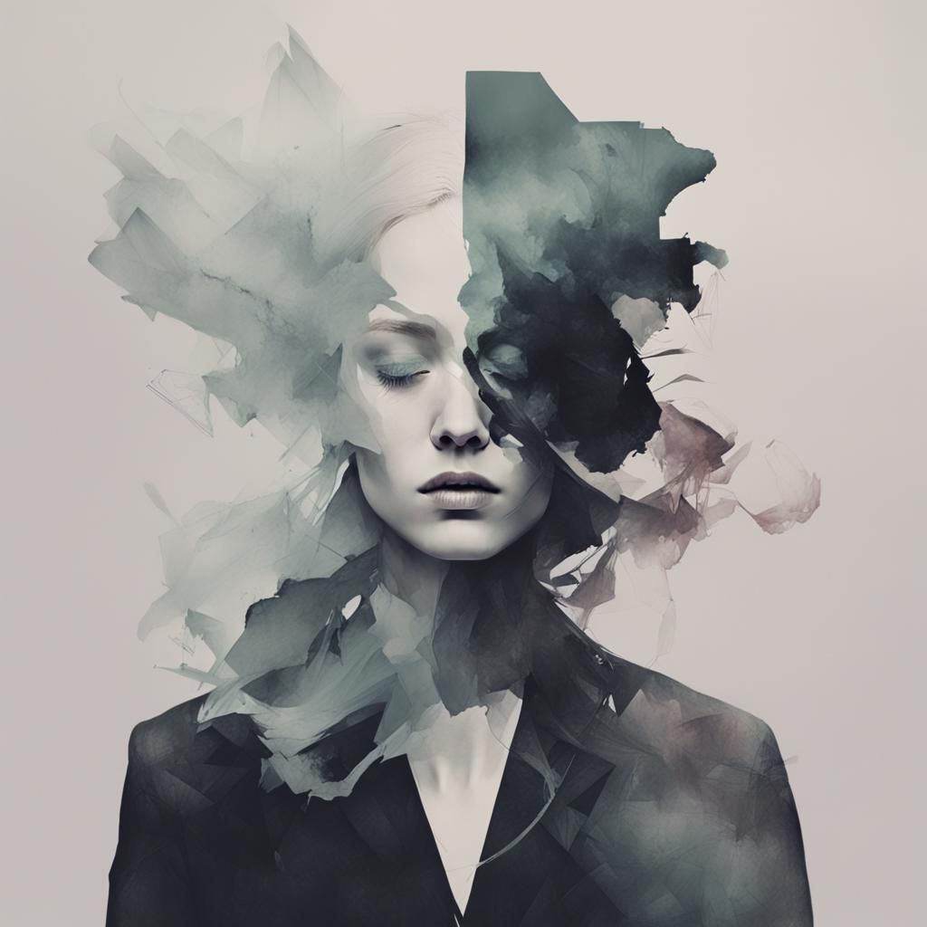 Abstract Stained Glass Digital Art