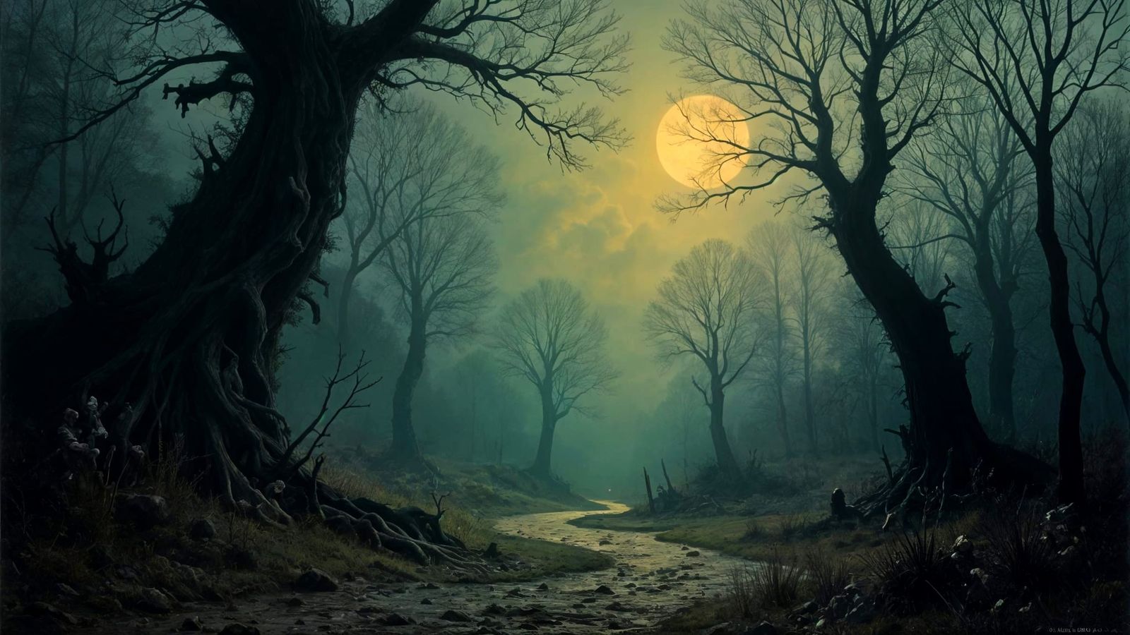 Doré-Inspired Forest Landscape