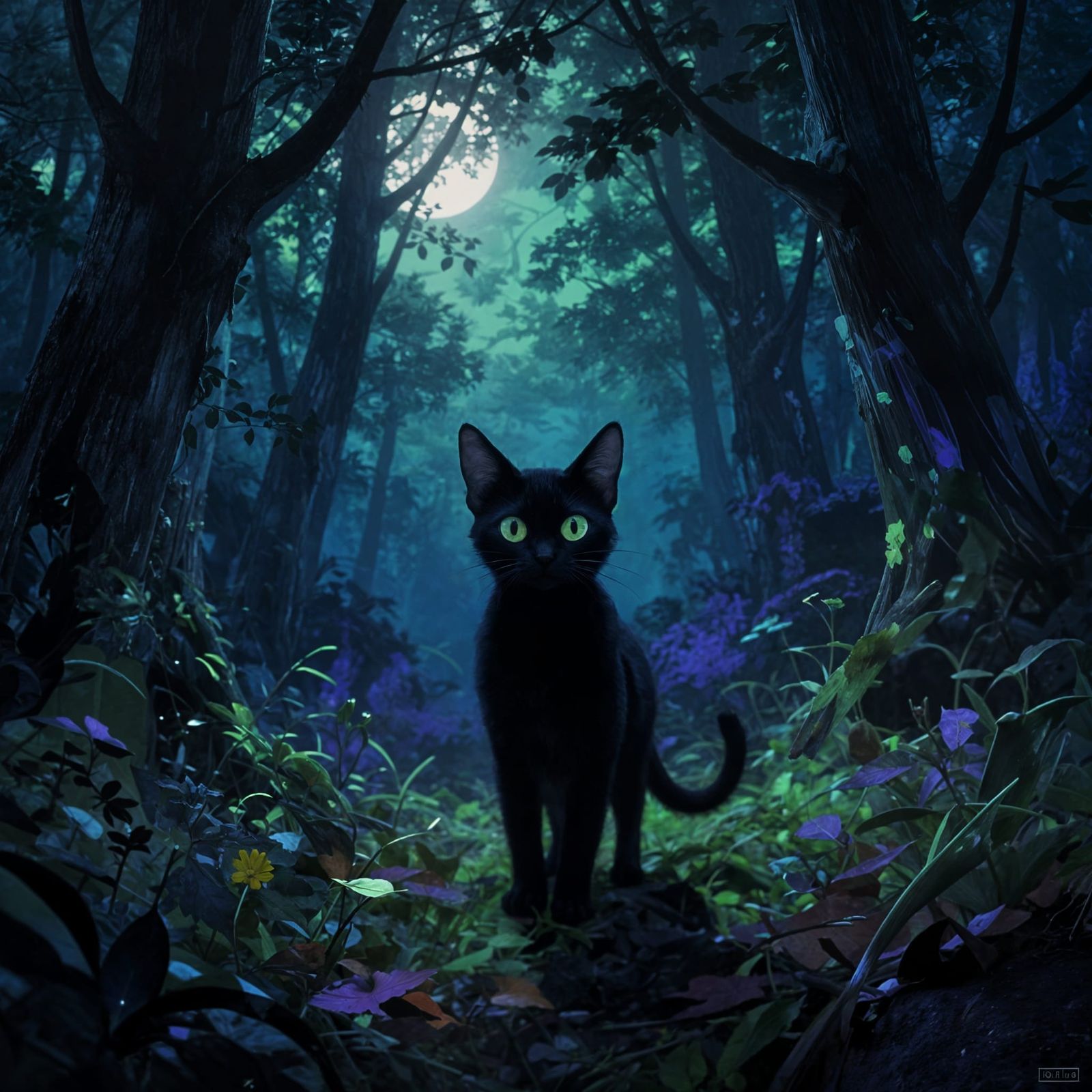 Nocturne Ears Upright: AI Generated Art