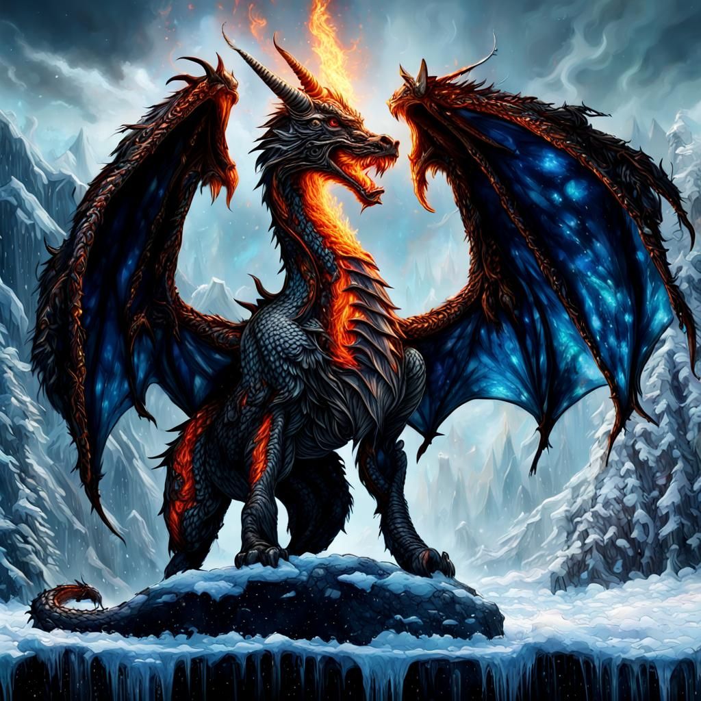 Embroidered Fantasy Creatures with Elemental Magic