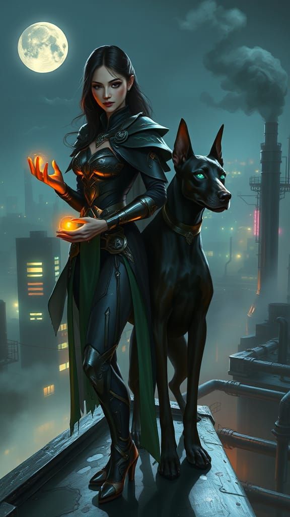 Arcane Style Digital Painting: Woman with Hextech Energy on ...