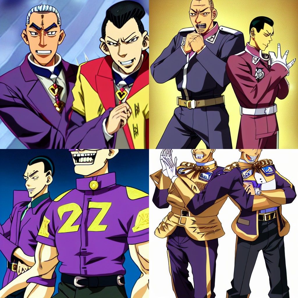 Okuyasu and ZA HANDO: JoJo's Bizarre Adventure