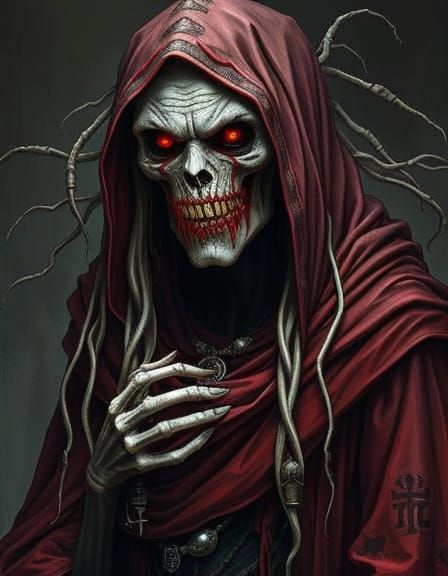 Forgotten Drow Goddess: Dark Fantasy Portrait